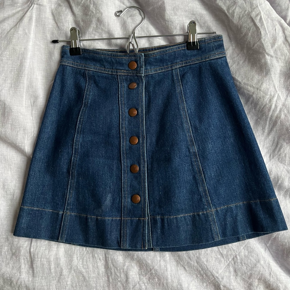 Madewell A-line Denim Skirt